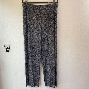 J.Jill Wearever Smooth Fit Full Wide Leg Printed Casual Loungewear Tall Pants LT